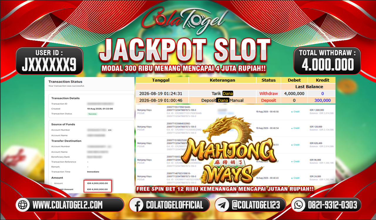 JACKPOT SLOT GACOR!!