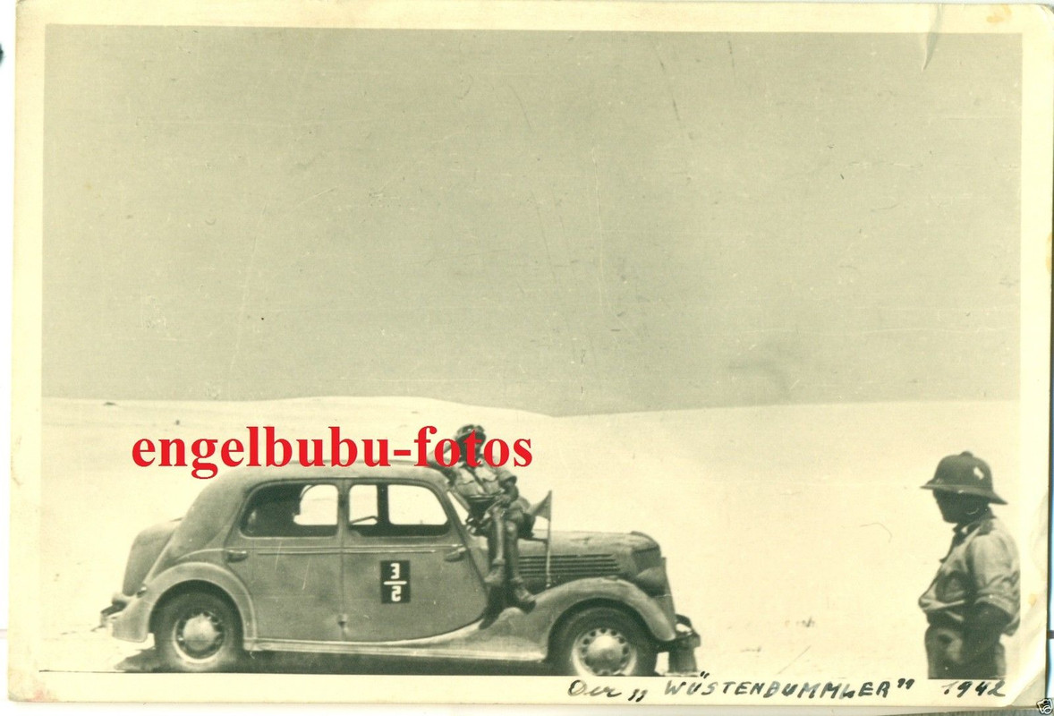 AFRIKA - FAHRZEUG - KÜBELWAGEN mit TARNUNG,