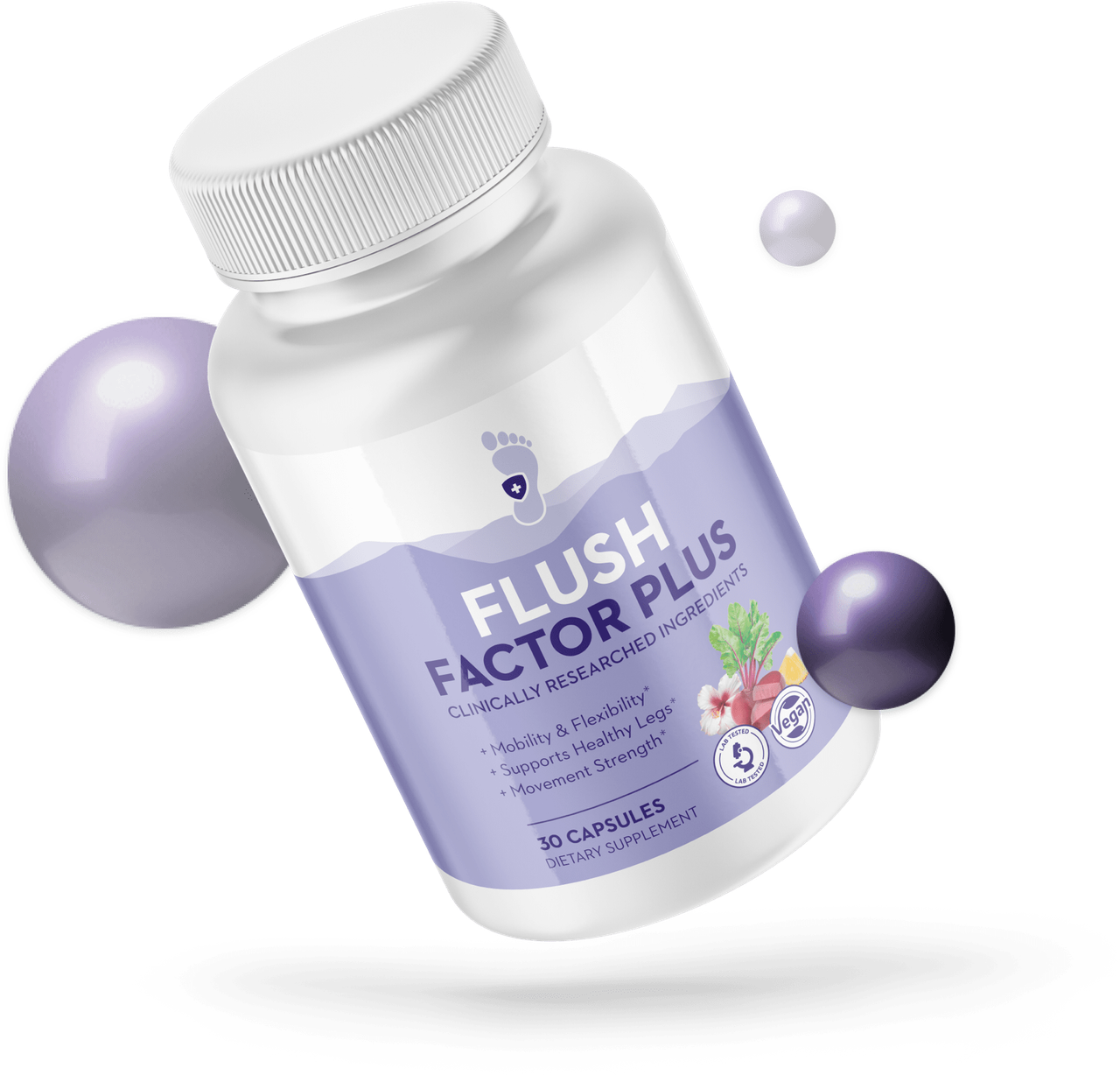 Flush Factor Plus supplement bottle