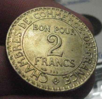 2 Francos Cámara de Comercio 1925/3. Dedicado a JULEN 20181213-215159