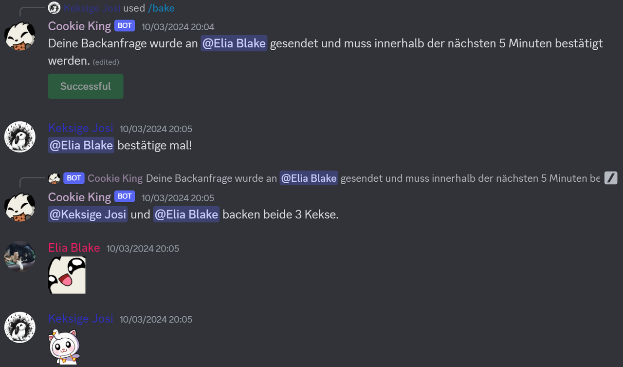 Zusammen backen