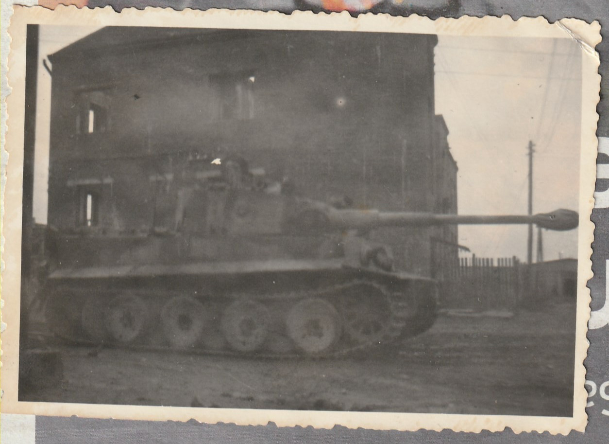 Wehrmacht Panzer Tiger rückseitig beschriftet Normandie 1944