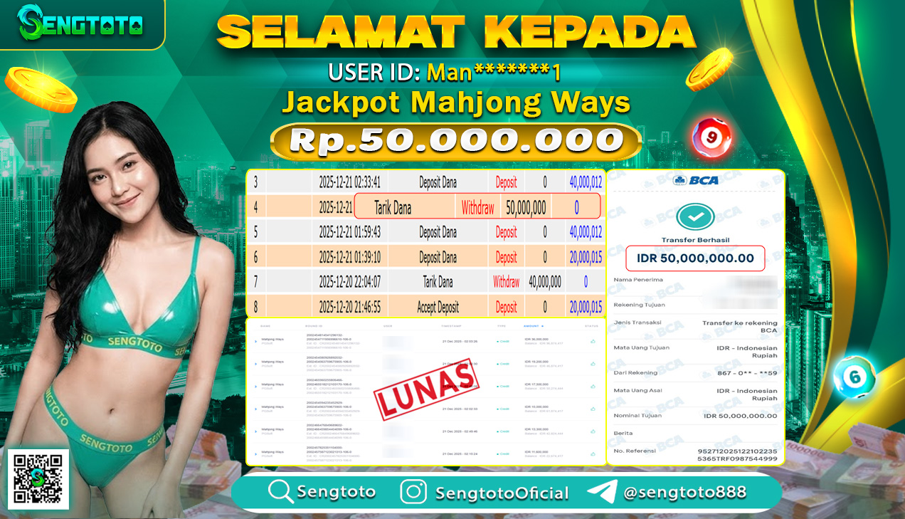 BUKTI PEMBAYARAN SLOT MAHJONG WAYS