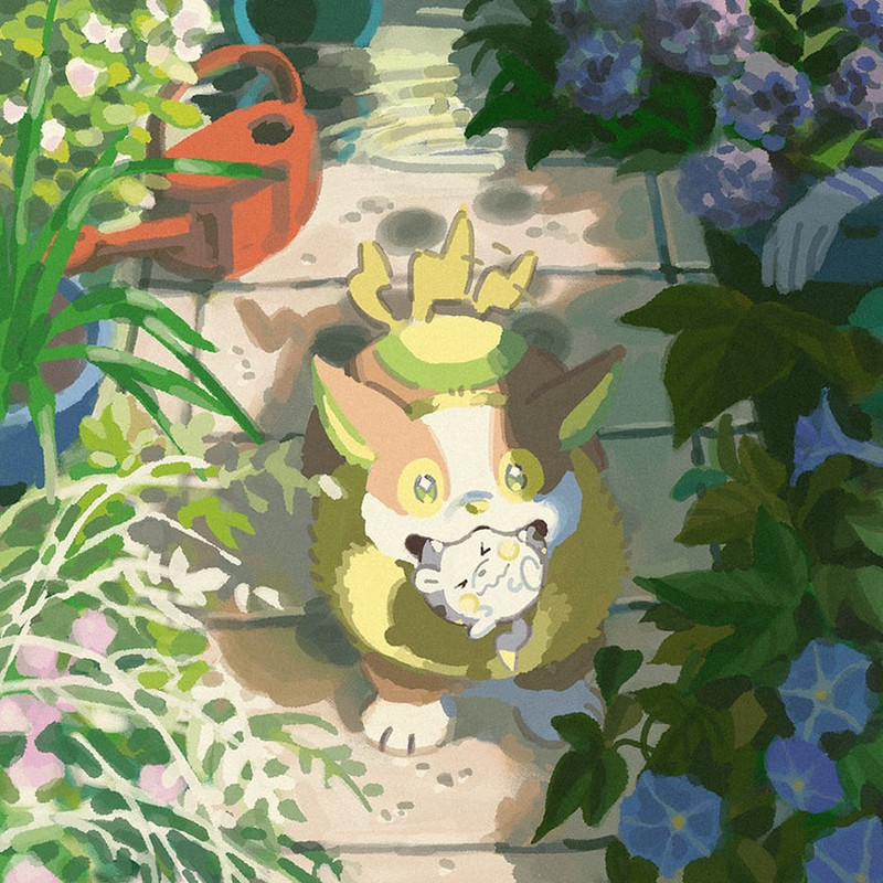 yamper-and-togedemaru-pokemon-drawn-by-a