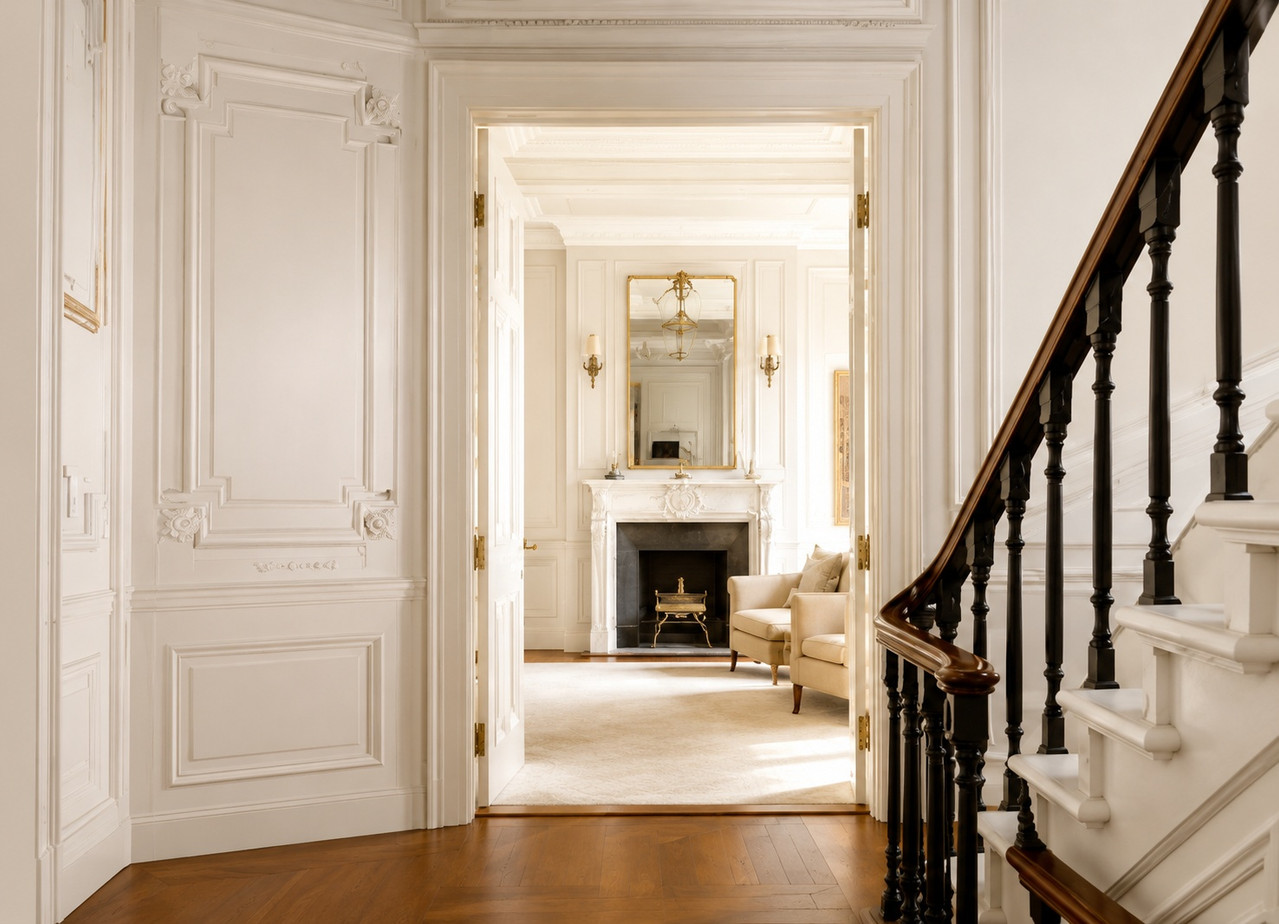 Pre-war New York apartment with classic architectural detail