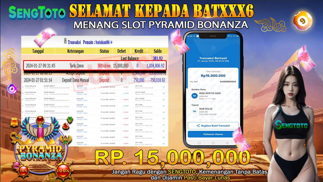 BUKTI PEMBAYARAN SLOT PYRAMID BONANZA