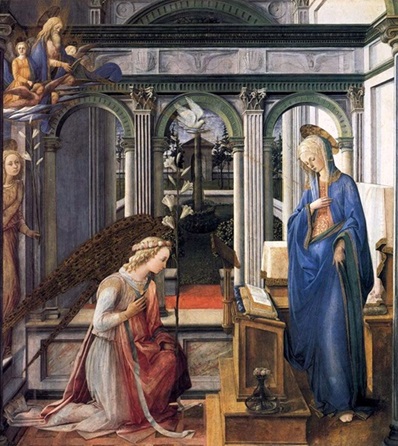 Atto di devozione per l'Annunciazione del Signore dans Angeli Annunciazione-di-Filippo-Lippi-Alte-Pinakothek-Monaco