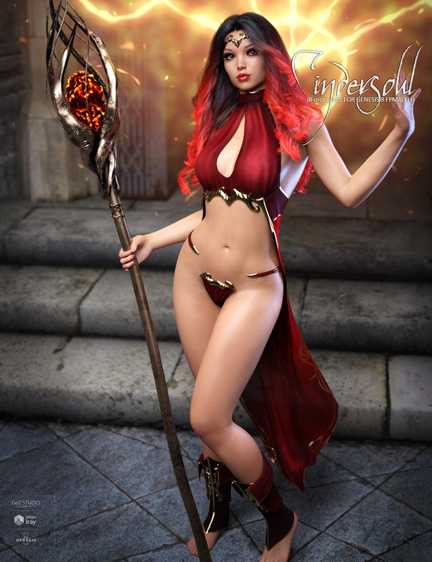 dForce Cindersoul for Genesis 8 Females dForce Cindersoul for Genesis 8 Females