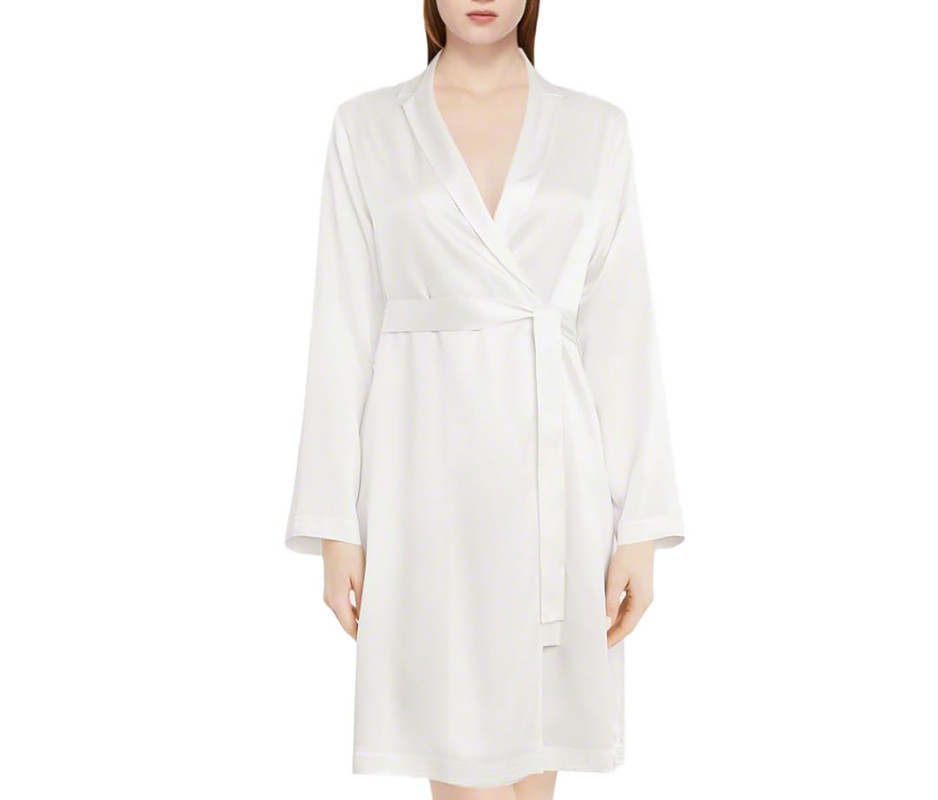 Satin Robes Bathrobe Gown Nightgown Sleepwear Lingerie Solid Robe Night Dresses - Picture 31 of 63