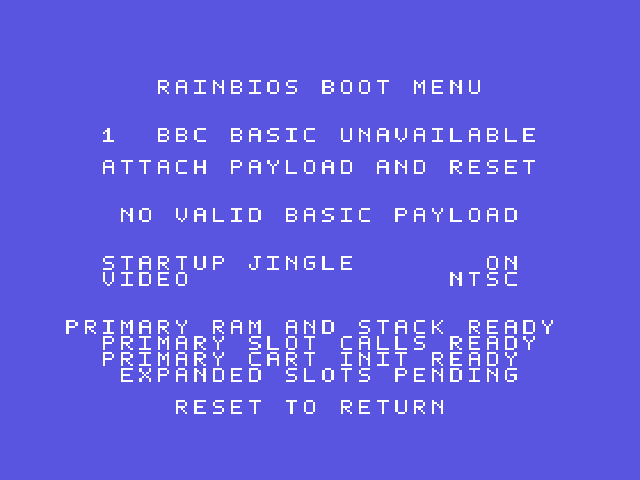 rainbios boot menu