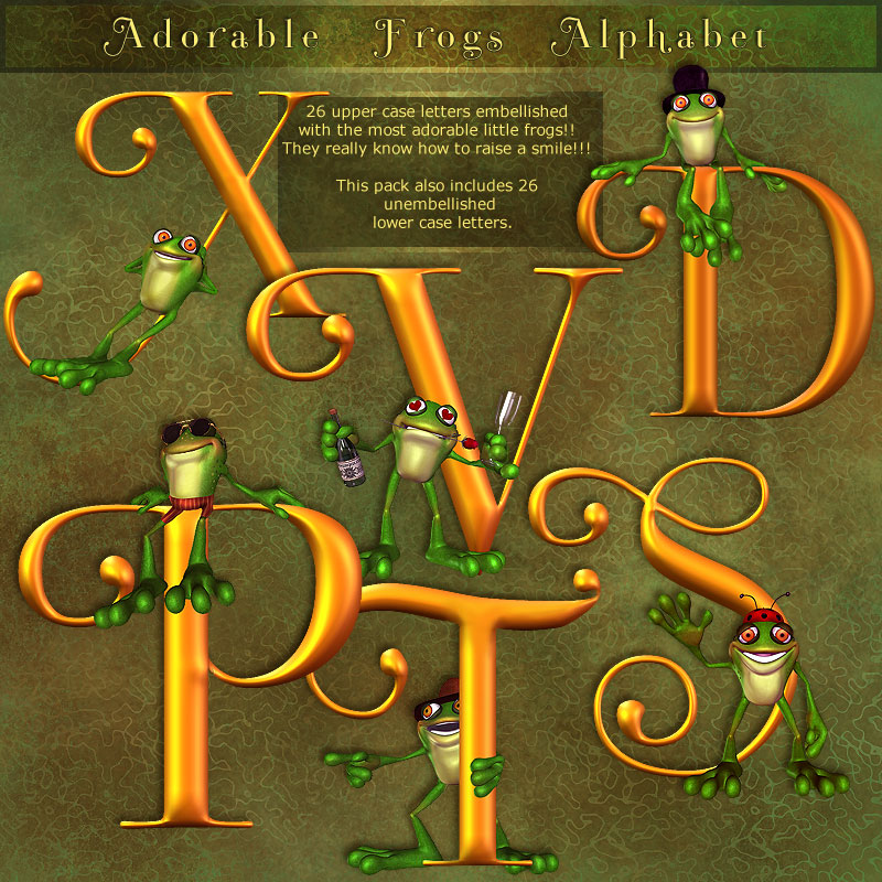 Folkvangar's Adorable Frogs Alphabet