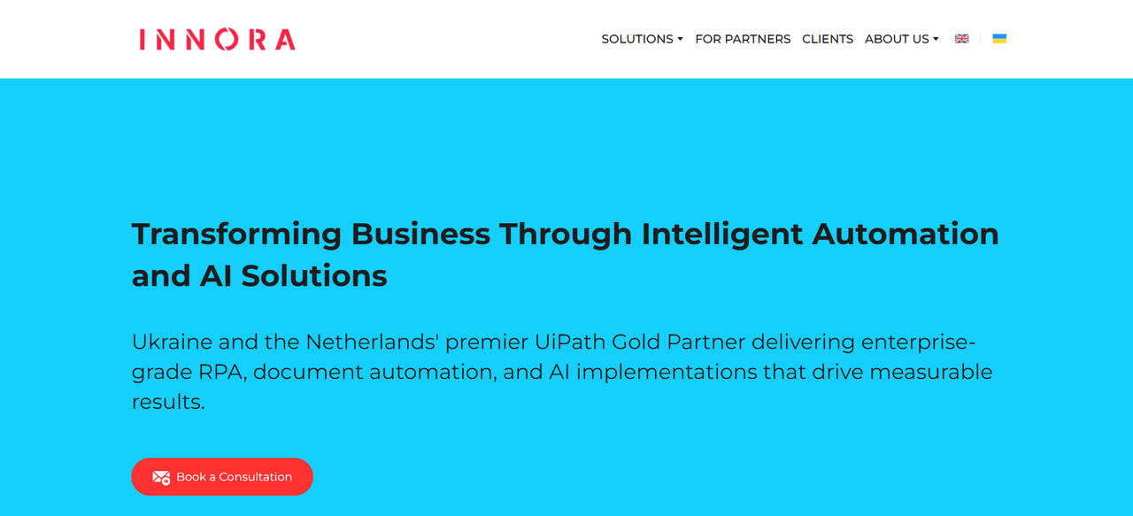 RPA Solution Company Innora