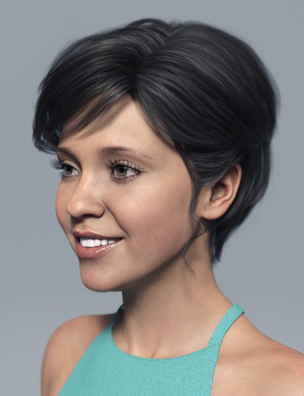 Amelia Hair for Genesis 8 Female(s)