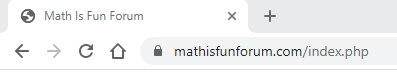 MathIsFun Forum's missing favicon