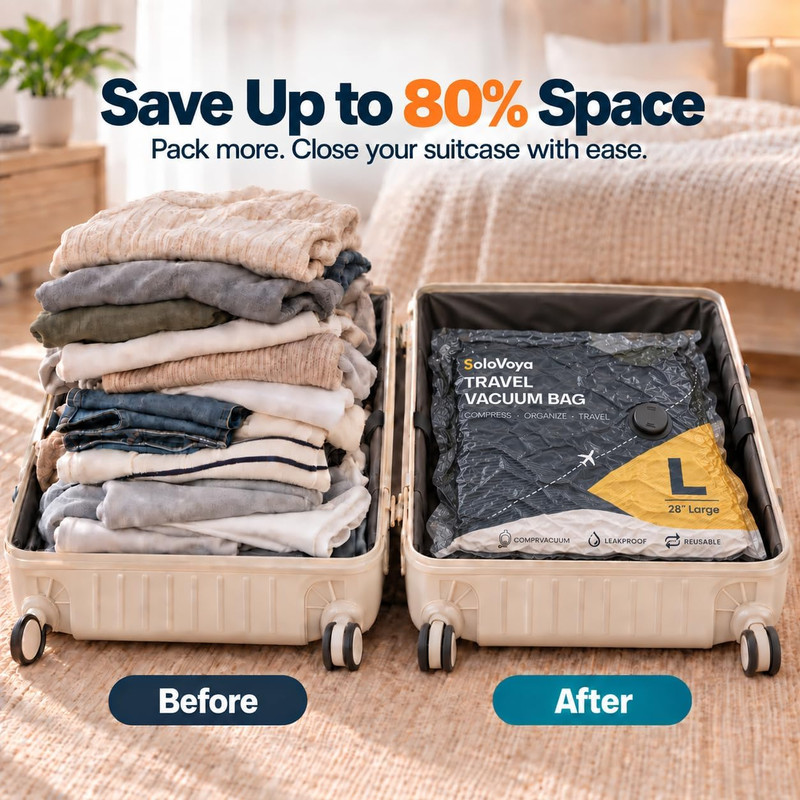 SoloVoya 15-Piece Vacuum Storage Bag Set