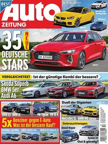 Cover: Auto Zeitung Das Premium Test-MagazinNo 17 vom 03 August 2022 Cover: Auto Zeitung Das Premium Test-MagazinNo 17 vom 03 August 2022