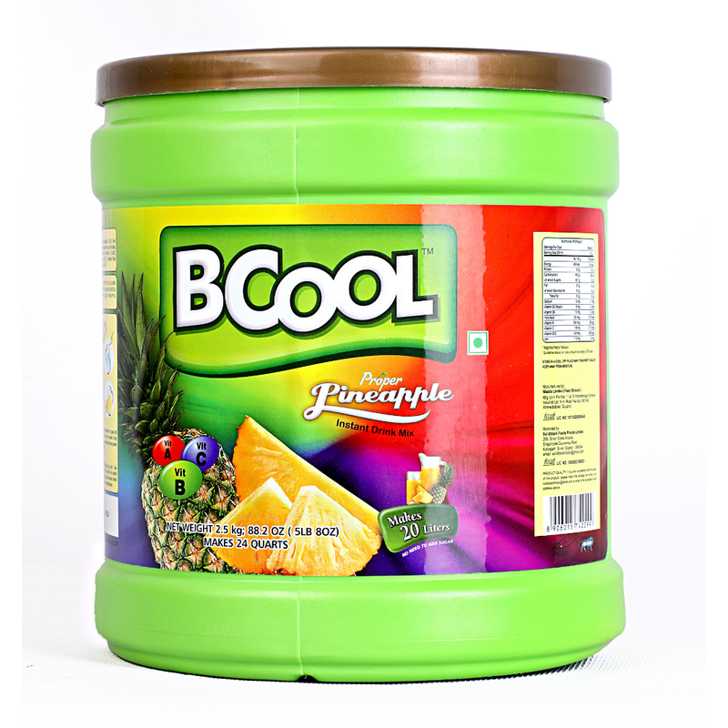 Bcool Pineapple  Instant Drink Mix, Immunitybooster Energy Drink Mix For All Age Groups, pack Of 2.5kg
