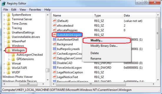 Enable automatic logon with Microsoft Windows? Enable automatic logon with Microsoft Windows?