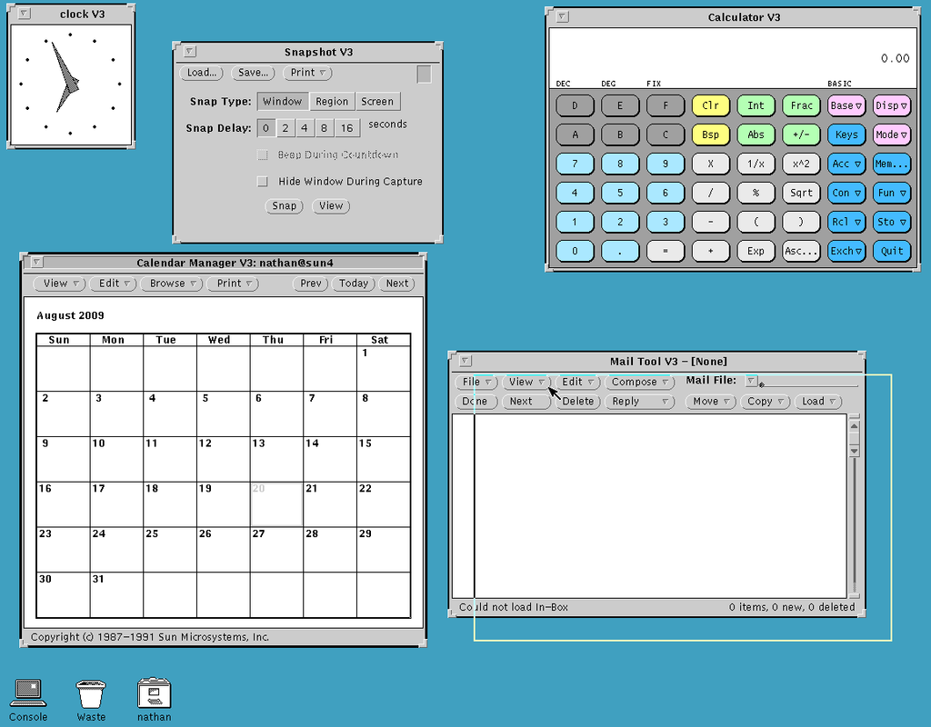 SunOS 3.5 on tme 1.0