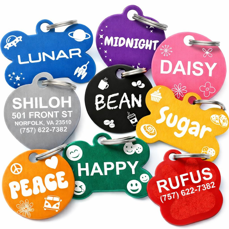 Dr. Fremont's Personalized Anodized Aluminum Pet ID Tag