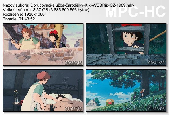 Doručovací služba čarodějky Kiki / Kiki's Delivery...(1989)