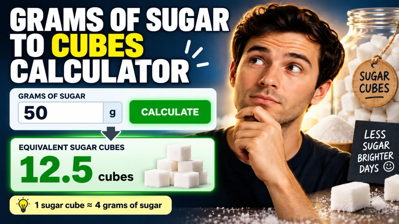 Grams Of Sugar To Cubes Calculator