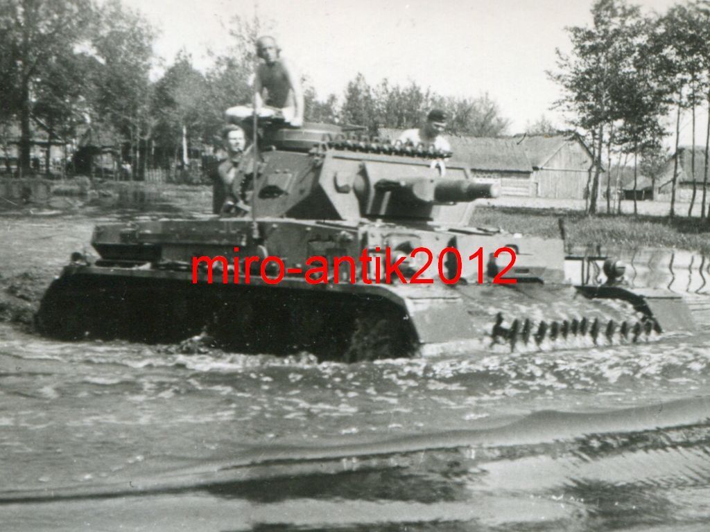 Foto, Panzer-Regiment 39, Panzer, Flußdurchfahrt