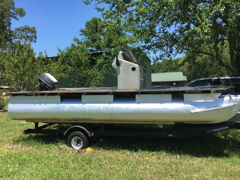 Pontoon boat rebuild