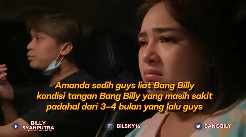 Amanda Manopo khawatir saat tahu pergelangan tangan Billy Syahputra terasa linu