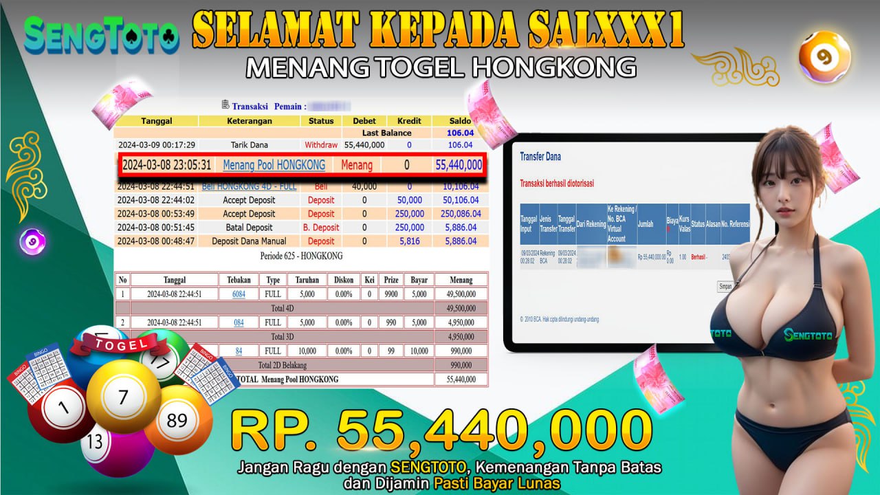 BUKTI PEMBAYARAN TOGEL HONGKONG