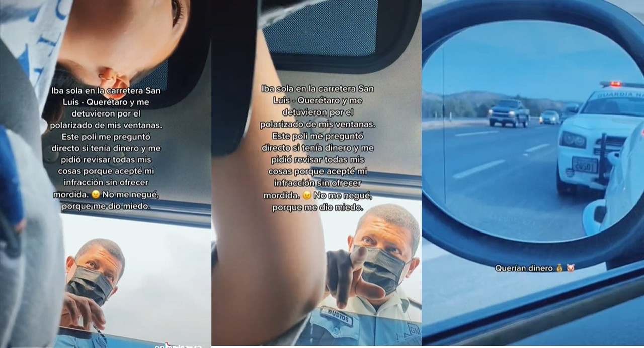Exhiben a policía por exigir “mordida” a conductor en revisión de rutina