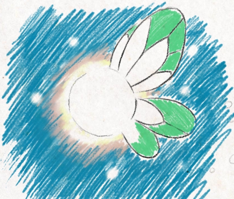 A sketch of a Fairy as depicted in Breath of the Wild.