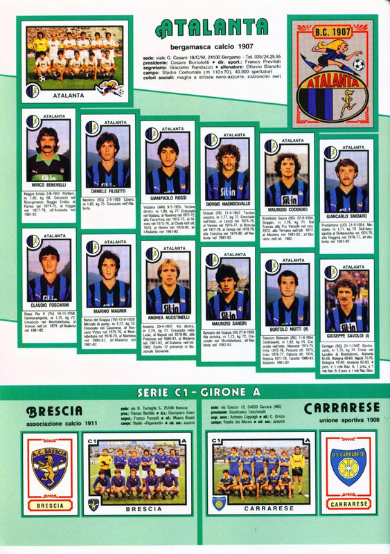 Calciatori 1982 1983 Panini 48 — Postimages