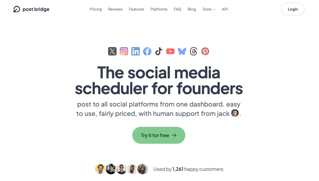 Postbridge landing page