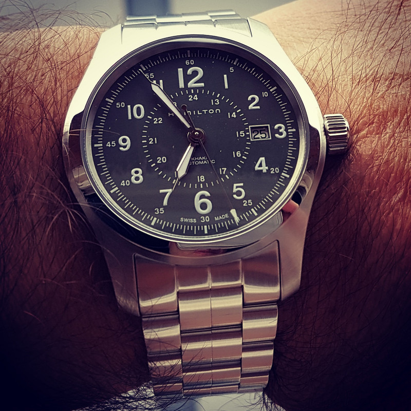 Hamilton Khaki Field Auto 42mm 100M Green Dial Cal. H10 Ref. H70605163 (3)