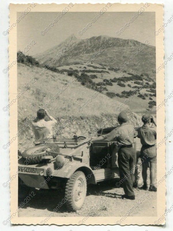 Foto, Wehrmacht, PKW, VW Typ 82 Kübelwagen, Grie