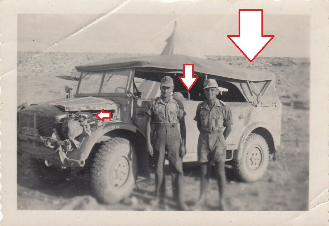 Foto Afrikakorps,DAK,Südfront,Wehrmacht,Notek,Kübelwagen,SdKfz,T