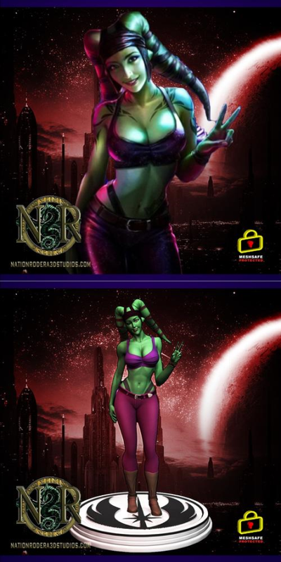 Aayla Secura Star Wars – 3D Print Model