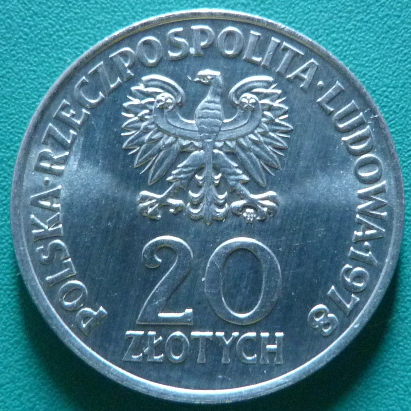 20 Zloty. Polonia (1978) Primer cosmonauta polaco POL-20-Zloty-1978-primer-cosmonauta-polaco-anv