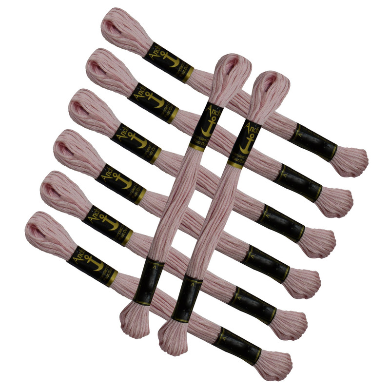 Hilos de anclaje mechones de algodón varados bordados a mano punto de cruz y punto largo - Imagen 100 de 129