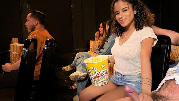 LetsPostIt – Isabella Jules – Movie Theater Flashing