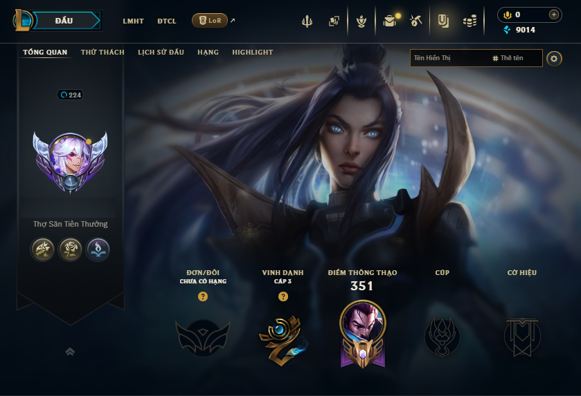 Acc LMHT # - Không Khung