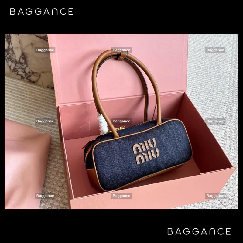 Miu Miu Denim Bowling Bag – Princess Edition | Ref: EVMM-573 | 28cm