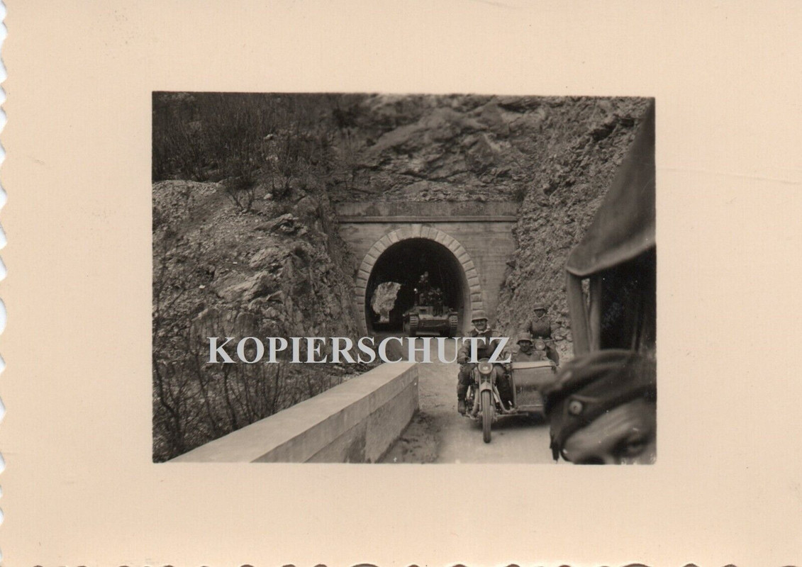 Balkan Serbien vor Višegrad Panzer Reg.10 Technik Tunnel Sdkfz