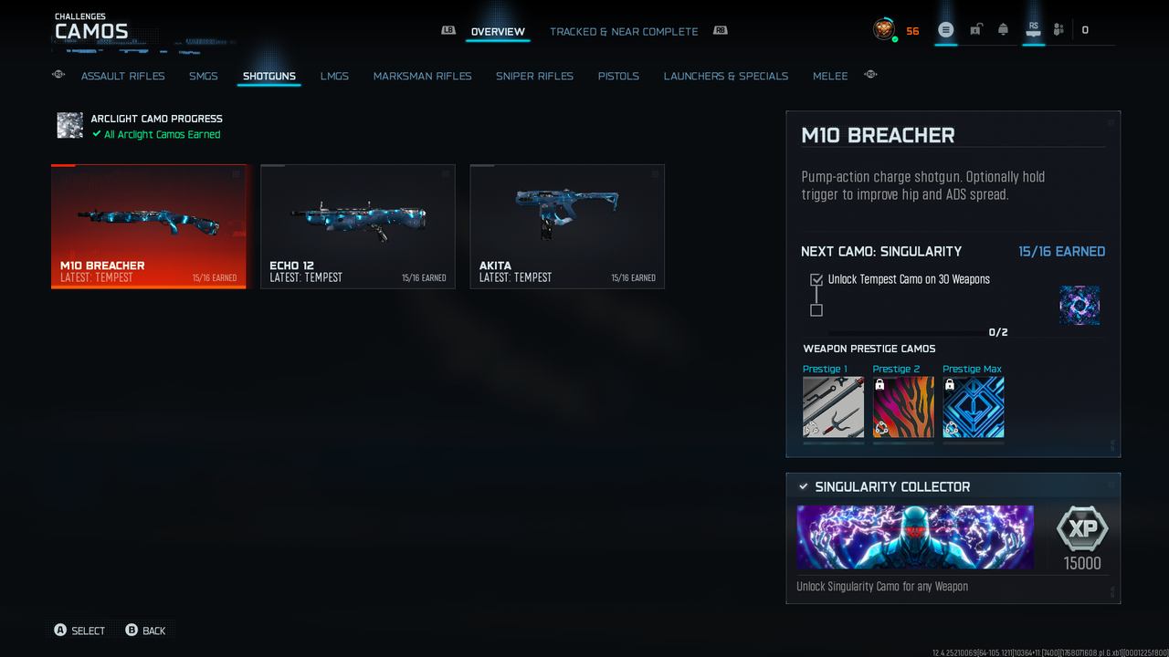 4 Singularity SHOTGUNs