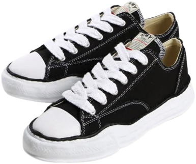 Maison Mihara Yasuhiro Low Peterson Negro y Blanco