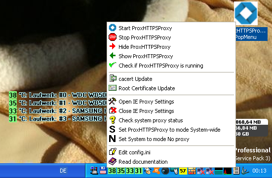 ProxHTTPSProxy's systray menu (2)