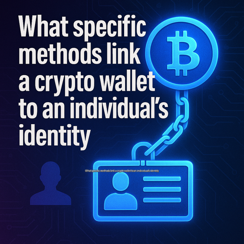 What specific methods link a crypto wallet to an individual's identity