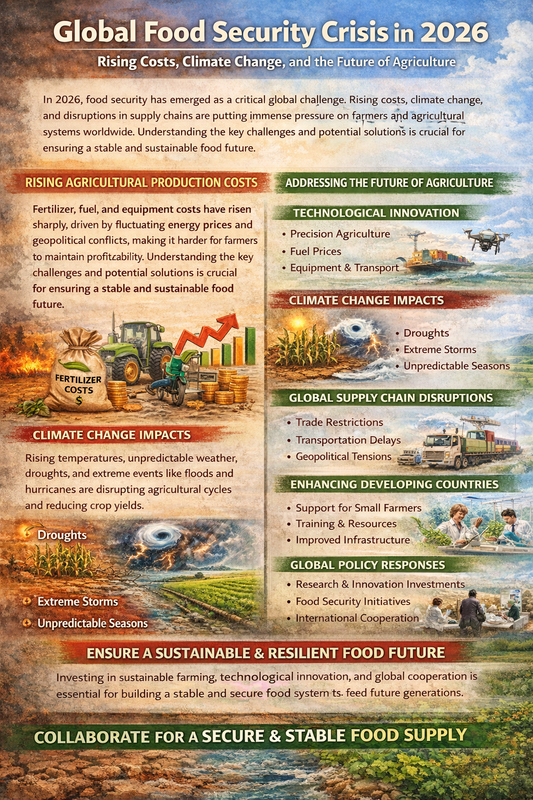 Global Food Security Crisis in 2026: Rising Costs, Climate Change, and the Future of Agriculture Global food security crisis 2026