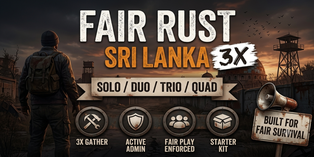 Баннер сервера [SEA] Fair Rust Sri Lanka| Max 4|14/7